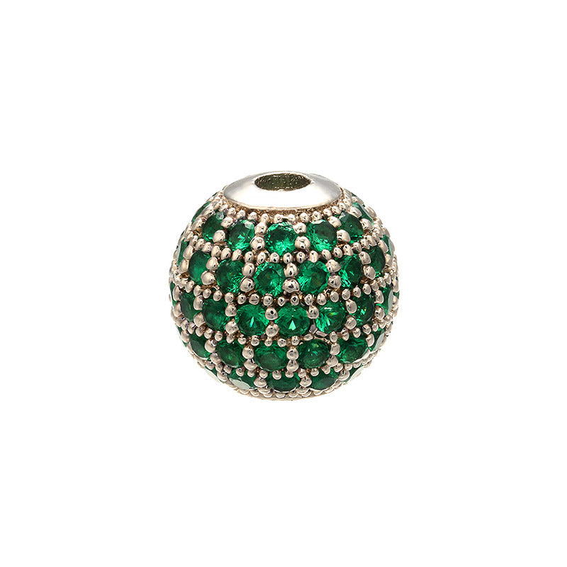 Wholesale Copper Micro Inlaid Diamond Ball Beads